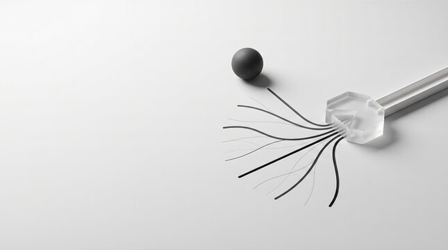AI uncertainty visualized as branching decision paths