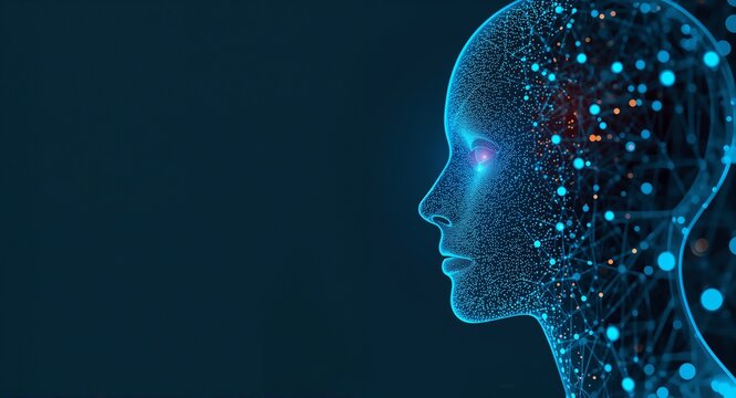 Capture refined imagery of self improving AI systems evolving through iterative learning and advanced algorithmic refinement to illustrate futuristic technology innovations with copy space on