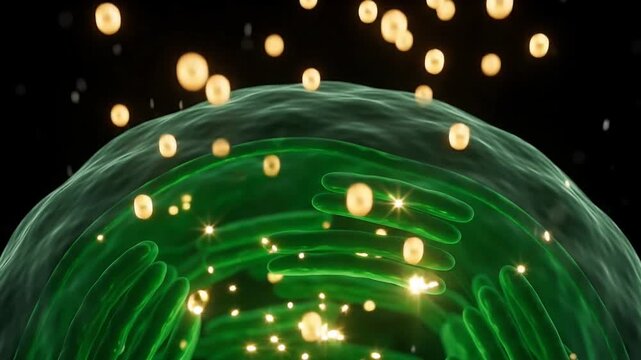 Chloroplast Solar Photon Absorption and Light Harvesting Reaction