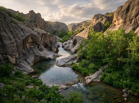 Canyon River Landscape