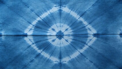 Fototapeta premium Japanese indigo Shibori tie-dye
