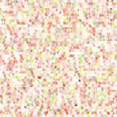 Obraz premium Seamless abstract geometric pattern with small triangles in pastel spring colors for design. EPS 10