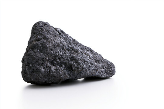 Raw magnetite iron ore with dark metallic luster geology concept