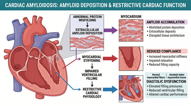 Understanding cardiac amyloidosis and its impact on heart function and structure