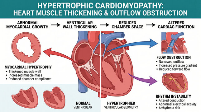 Understanding Hypertrophic Cardiomyopathy: Heart Muscle Thickening and Outflow Obstruction