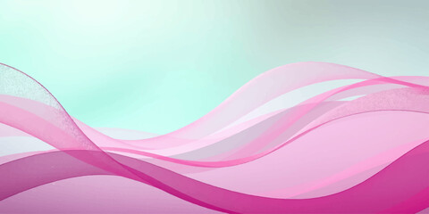Fototapeta premium Abstract Pink Wave Background with Flowing Curves, Soft Light, Violet Tones and Modern Futuristic Vector Design for Wallpaper, Digital Art and Creative Abstract Illustration