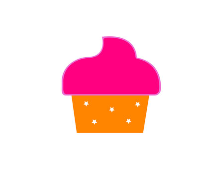 vector illustration of cupcake
