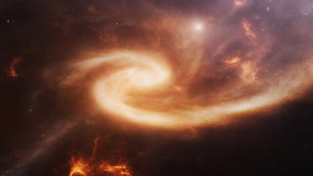 Firefly diving into a swirling galaxy with stars and cosmic light in a vibrant night sky