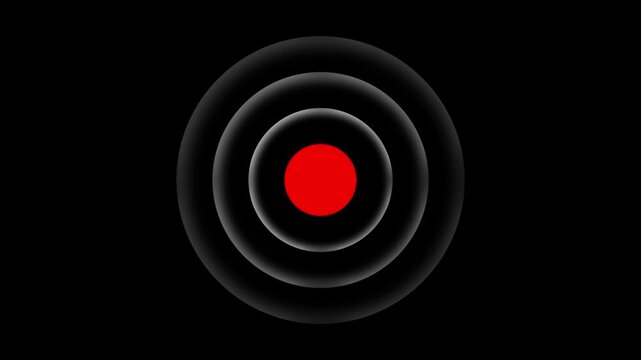 aim cross, target search and aiming animation. Glowing neon target icon, looped animation. 4k video concept