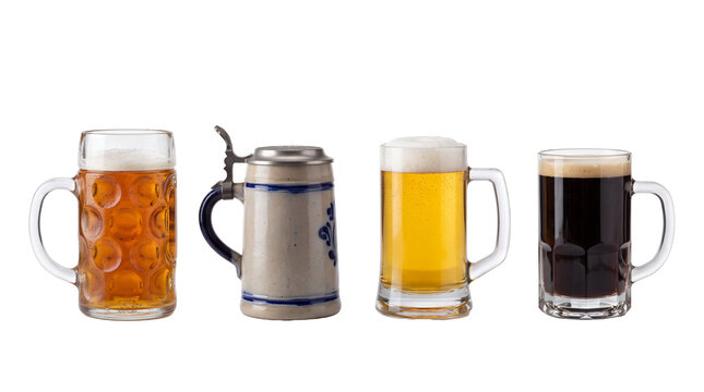 beer mug PNG set , white background as transparent