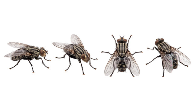 fly PNG set , white background as transparent