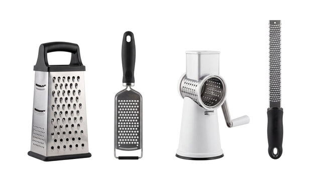 grater PNG set , white background as transparent