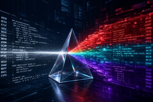 Programming Code Data Streams with Digital Glitch Effects