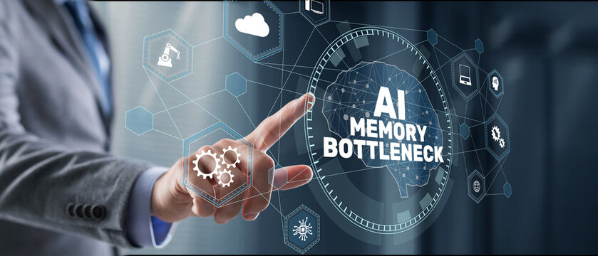 AI Artificial Intelligence Memory Bottleneck for Computing Performance and Data Processing