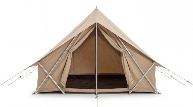 Large green camping tent for outdoor adventure and travel