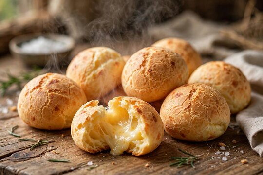 Brazilian cheese bread pao de queijo