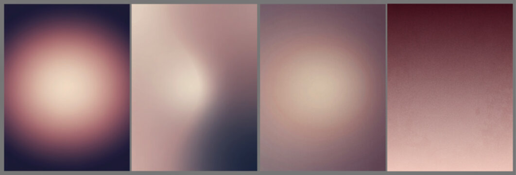 Moody Muted Mauve Gradient, An abstract, non-representational backdrop blending dark, moody tones of deep purple and soft mauve. It features a central blurred glow overlaid with a consistent noise.