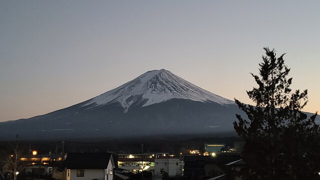 日没と富士山