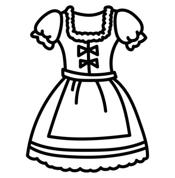 fashion dress vector illustration