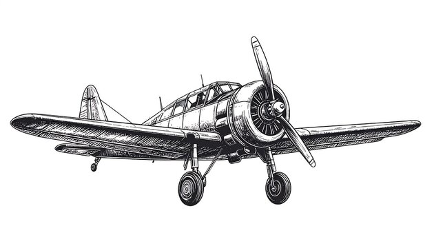 Classic vintage biplane aircraft in flight view.