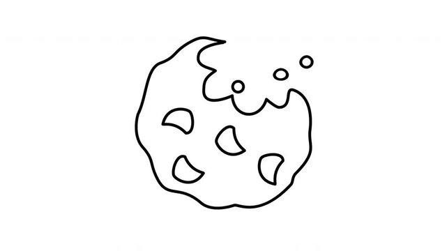 cookies coloring page, outline, art line