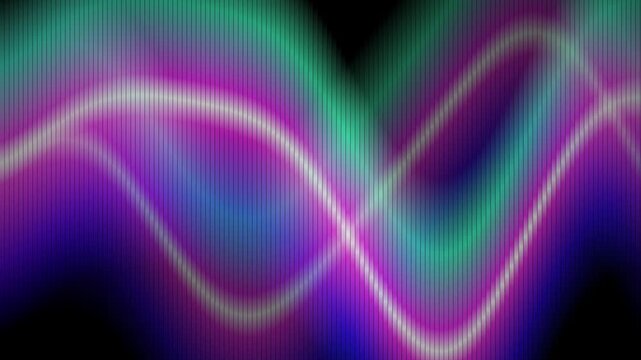 Abstract glowing neon wave background with vibrant pink and purple fluid motion graphics