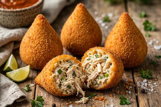  Brazilian coxinha chicken croquette