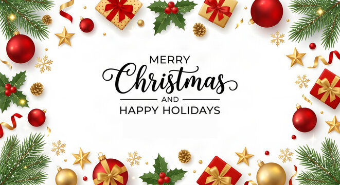 Festive Christmas Holiday Background