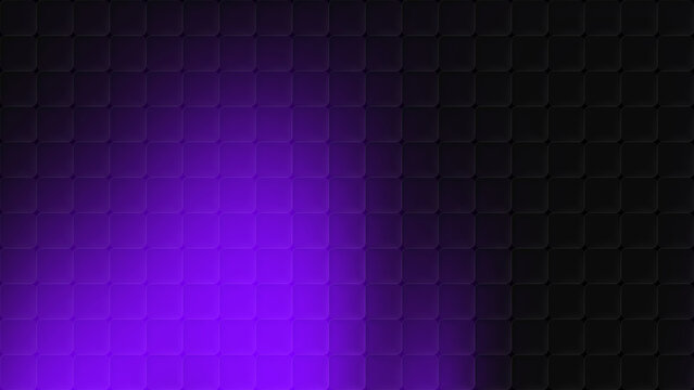 Dark purple and black glassmorphism cubic glass background for banner