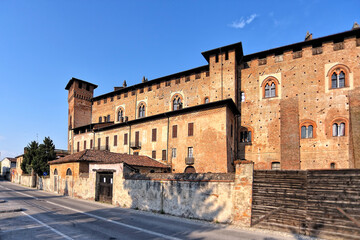 Obraz premium A photo of a medieval castle