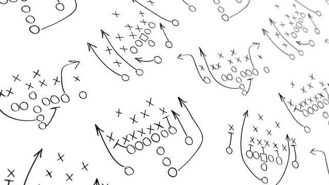 American Football plays - background loop