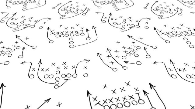 American Football plays - background loop