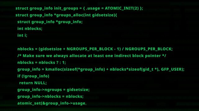 hacker computer code typing on alpha screen