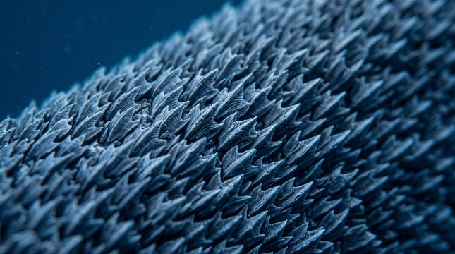 Macro Close Up of Shark Skin Dermal Denticles Texture