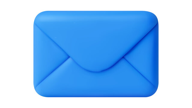 3D Digital Mail Envelope Icon 53 Representing Electronic Communication and Messaging Concept Isolated on White Background for Web Interface