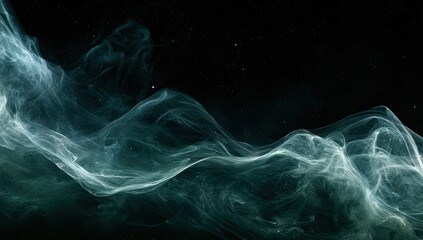Obraz premium Ethereal, swirling nebulae of light drift through cosmic darkness