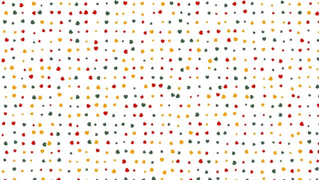Colorful dotted seamless pattern with red yellow orange green decorative dots on white background for modern design