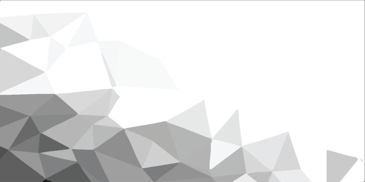 Clean light white low poly geometric triangle pattern background for modern digital presentation wallpaper