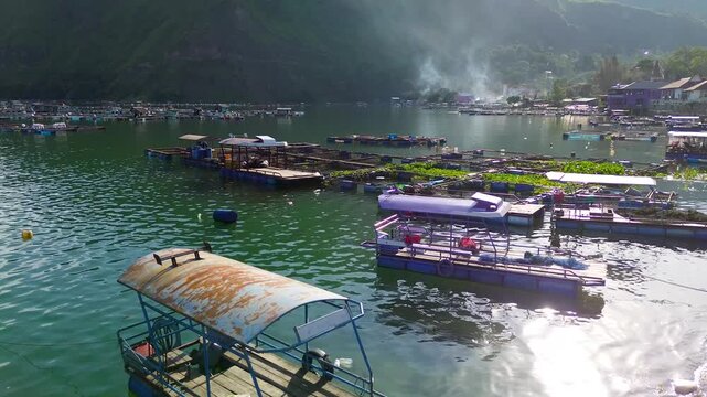 Floating Cage Aquaculture Infrastructure for Freshwater Fish Farming on Lake Toba, North Sumatra, Indonesia