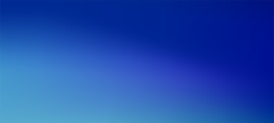 Fototapeta premium Dark blue gradient abstract background. Bright transition from lighter sky blue to deep dark texture