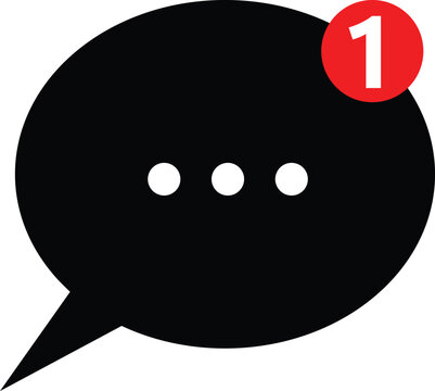 Chat bubble new notification