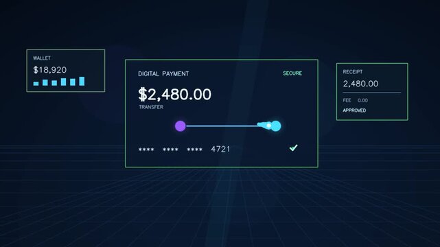 Digital Payment Transfer Interface With Transaction Amount