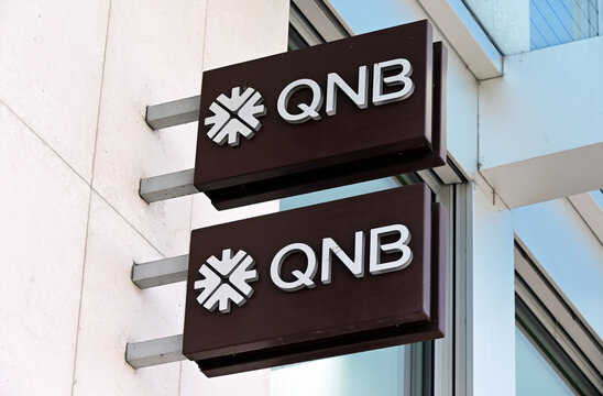 Geneva, Switzerland, Europe -  05.2026 : Qatar National Bank, QNB Switzerland, fully independent Swiss Private Bank operating under Swiss banking laws, Quai du Mont Blanc