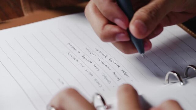 Professional Hand Signing Business Form with Pen During Office Administration and Document Approval