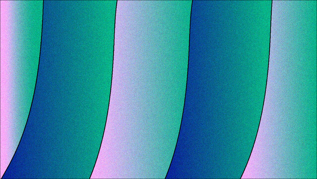 Gradient vertical stripes display a teal and violet color scheme