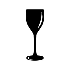Obraz premium wine glass in black and white