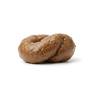 Human fecal stool specimen isolated on clean white background medical diagnosis