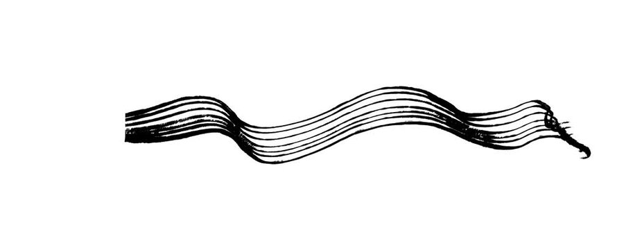 Black hand drawn sketchy wave lines moving horizontally on white background seamless looping animated ink line art brush stroke dynamic motion graphic video clip