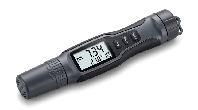 Digital handheld ph meter for smart water management and testing