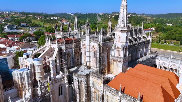 The Monastery of Batalha, a Dominican convent in the municipality of Batalha, Portugal. UNESCO's World Heritage Site